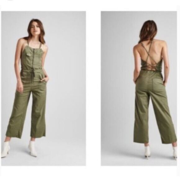 EUC Hudson jeans Leverage Khaki Jumpsuit (size medium) - Picture 3 of 10